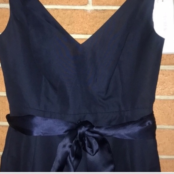 💙J. CREW💙V-NECK DRESS WITH SATIN SASH💙 - Picture 6 of 7